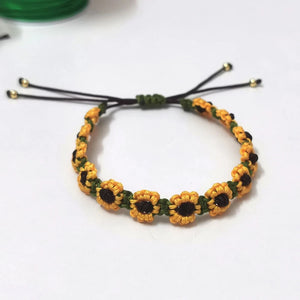 Bracelet Gourmette Fleur de Tournesol