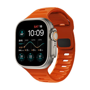 Bracelet Apple Watch en Silicone Chirurgical orange