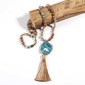 Collier Bohème en Bois