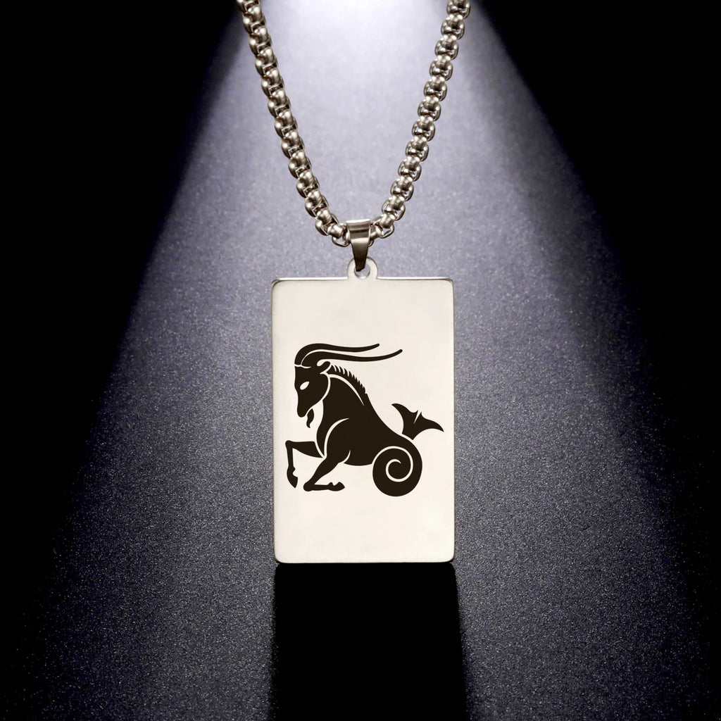Collier avec Pendentif Elégant Signe du Zodiaque Astrologique