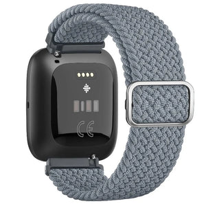 Bracelet Super Élastique Montre Fitbit Versa 1 Versa 2 Versa Lite gris