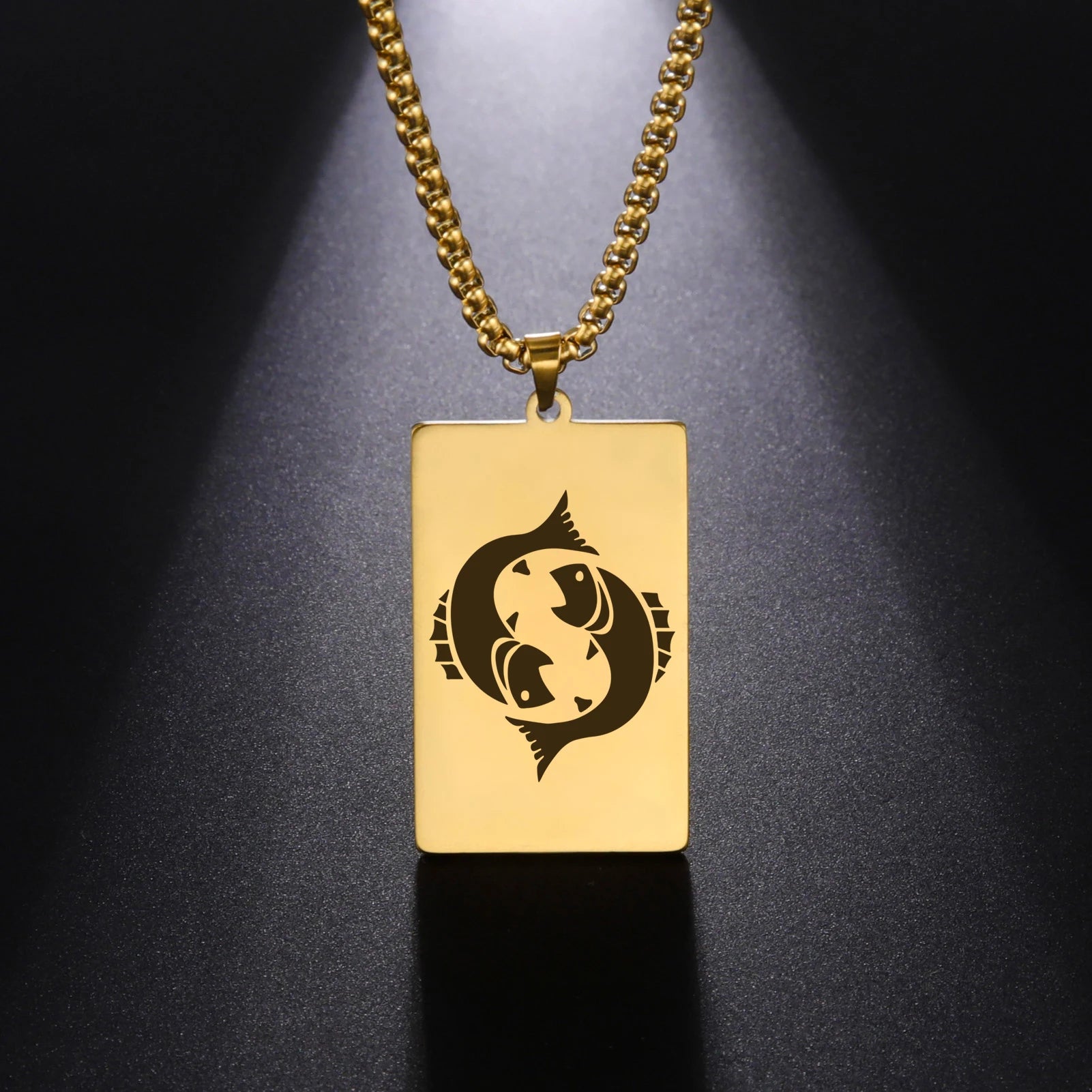 Collier avec Pendentif Elégant Signe du Zodiaque Astrologique