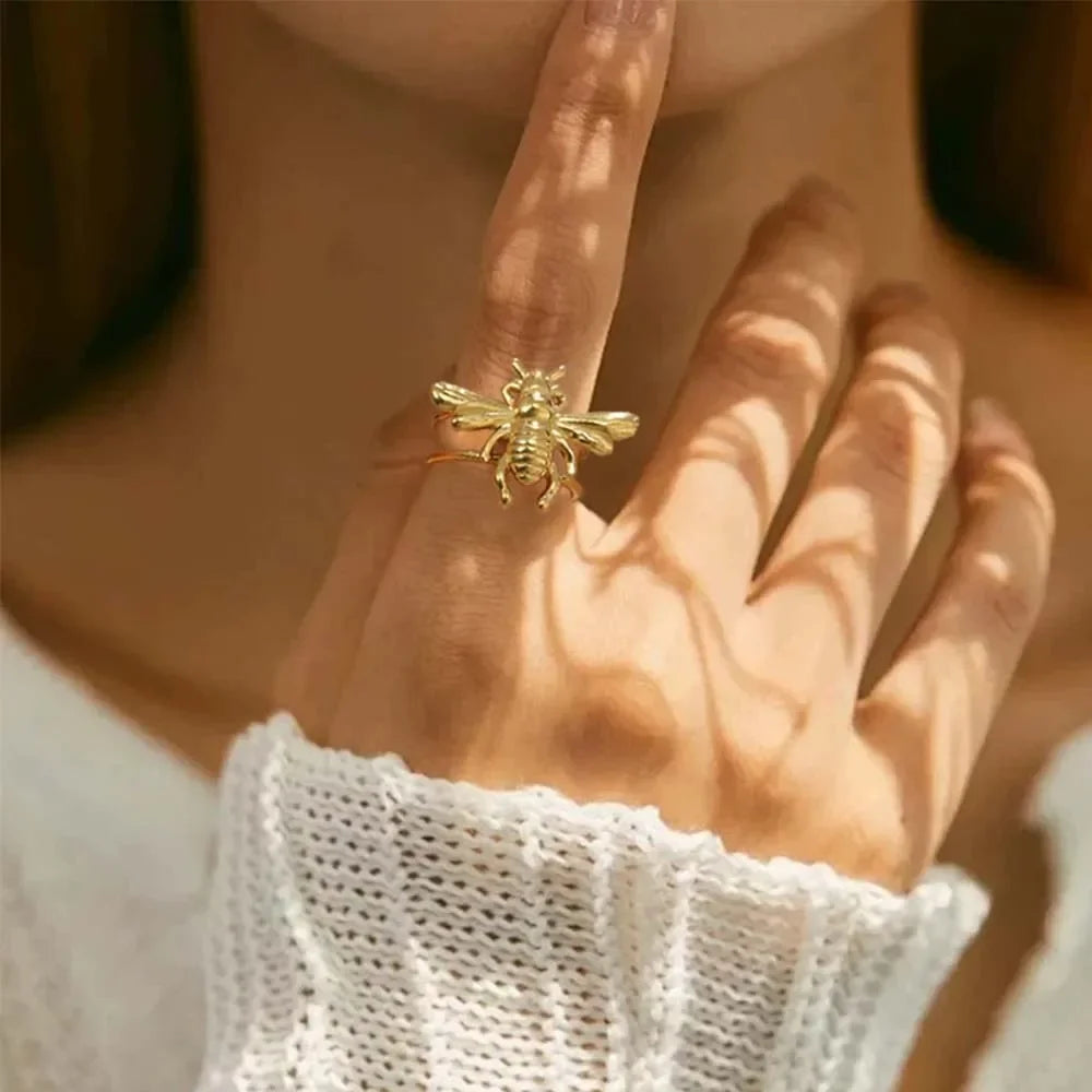 Bague abeille pour femme or