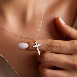 Collier & Médaillon Croix Femme argent