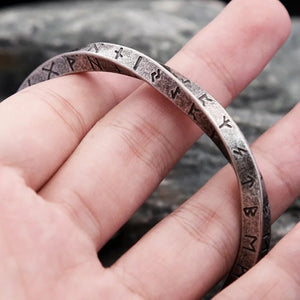 Viking Runes Twisted Bracelet