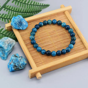 Bracciale in apatite blu