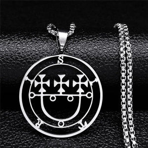 Collier Satanique Pendentif Esprit Démoniaque sitri