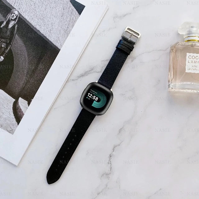 Bracelet de rechange en cuir pour Fitbit Versa 2, Bracelet-montre