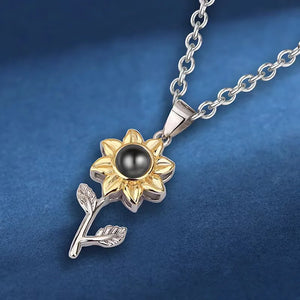 Collier Pendentif Fleur de Tournesol