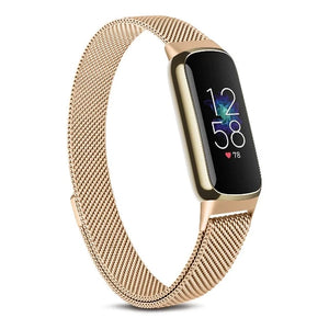 Bracelet Montre Fitbit Luxe or rose