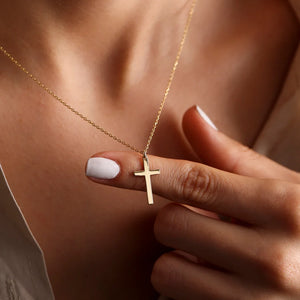 Collier & Médaillon Croix Femme or