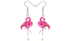 Boucles D'Oreilles Flamants Roses