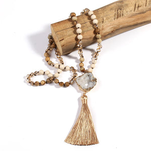 Collier Bohème en Bois