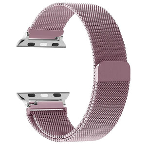 Bracelet Apple Watch Magnétique en Acier fuschia