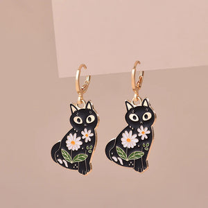 Boucles d'Oreilles Chat Mignon