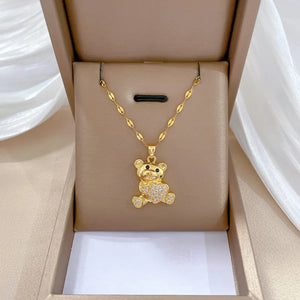 Collier Ours Or