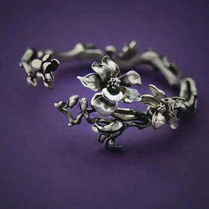 Bracelet Gourmette Fleurs de Magnolia