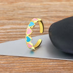 Prsteň 6 sŕdc pre ženy zo zlata 