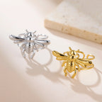 Bee ring for women gold