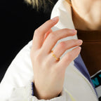 Women's angel wings ring gold