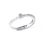 Bague ajustable pour femme avec initiale - lettre