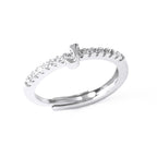 Bague ajustable pour femme avec initiale - lettre