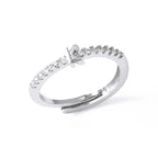 Bague ajustable pour femme avec initiale - lettre