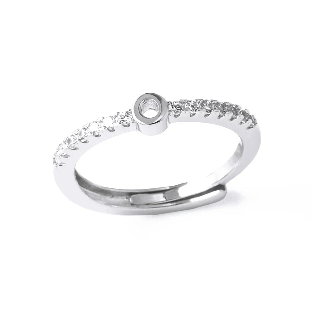 Bague ajustable pour femme avec initiale - lettre