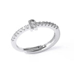Bague ajustable pour femme avec initiale - lettre
