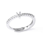 Bague ajustable pour femme avec initiale - lettre
