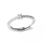Bague ajustable pour femme avec initiale - lettre