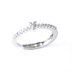 Bague ajustable pour femme avec initiale - lettre