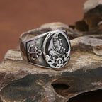 Bague ancre et bateau