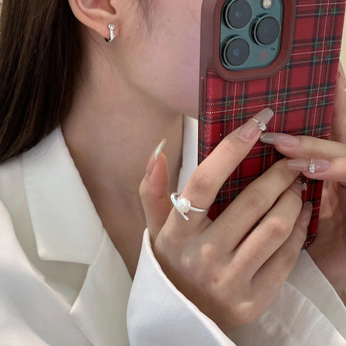 Čudovit prstan s perlami za ženske