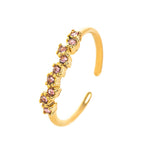 Bague Anneau avec Zircon Pierre de Naissance