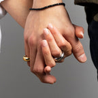 Elégante Bague Anneau Large Goutte d'Eau argent