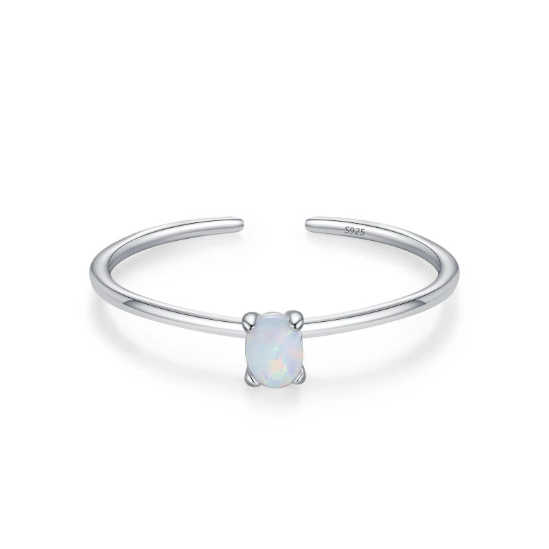 Bague Anneau en Zircon Coloré Pierre de Naissance