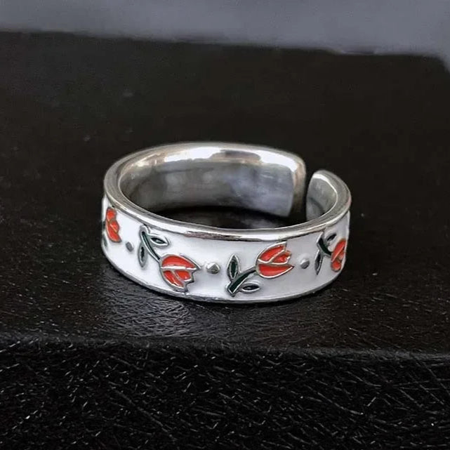 Bague Anneau Fleurs de Tulipe