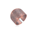 Bague Anneau Homme Cube de Métatron or rose