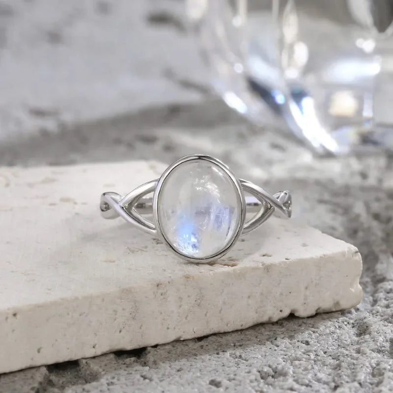 Bague Anneau Pierre de Lune Fertilité