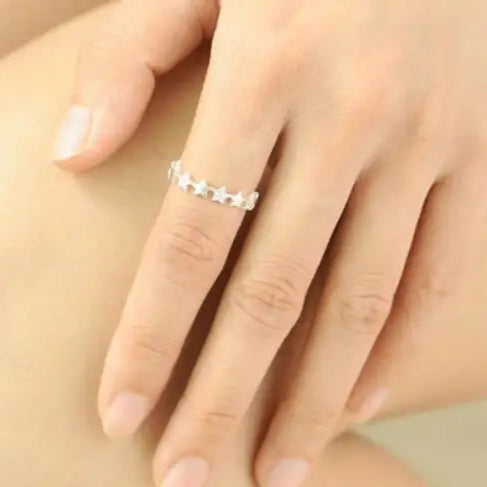 Bague Anneau pour Femme Etoiles