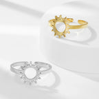 Anillo Sol para Mujer plata