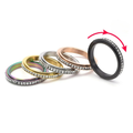 Anello Anello Girevole Anti-Stress con Zircone nero