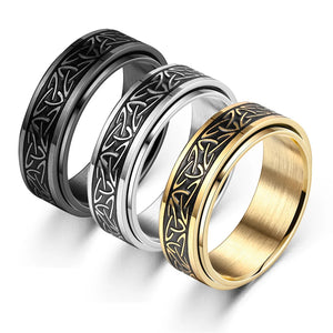 Bague Anti-Stress Viking Homme Femme argent