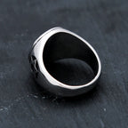 Bague avec étoiles de David gravées symbolique juive
