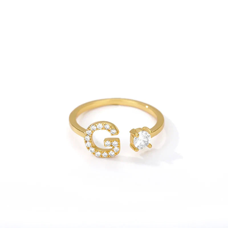 Bague personnalisée avec initiale g