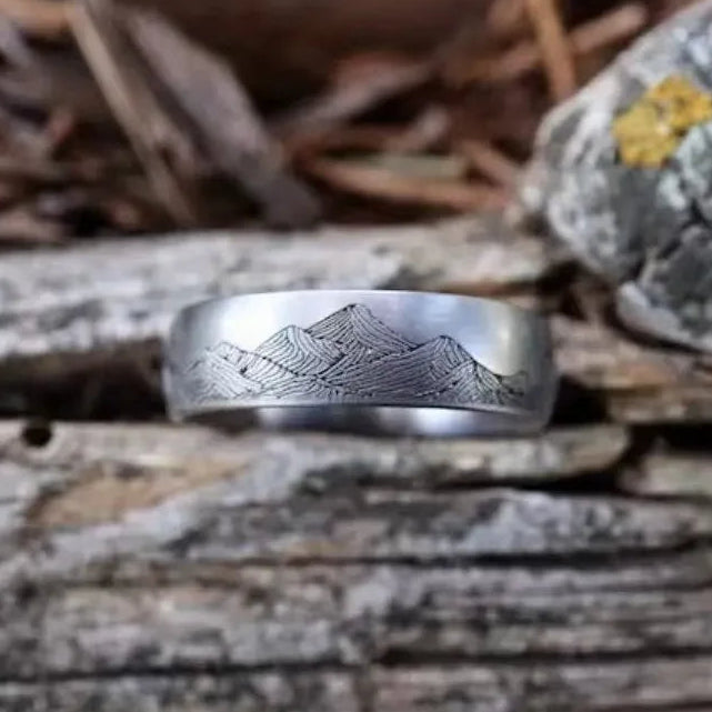 Bague avec Montagnes Homme ou Femme