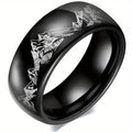 Bague avec Montagnes pour Homme noir