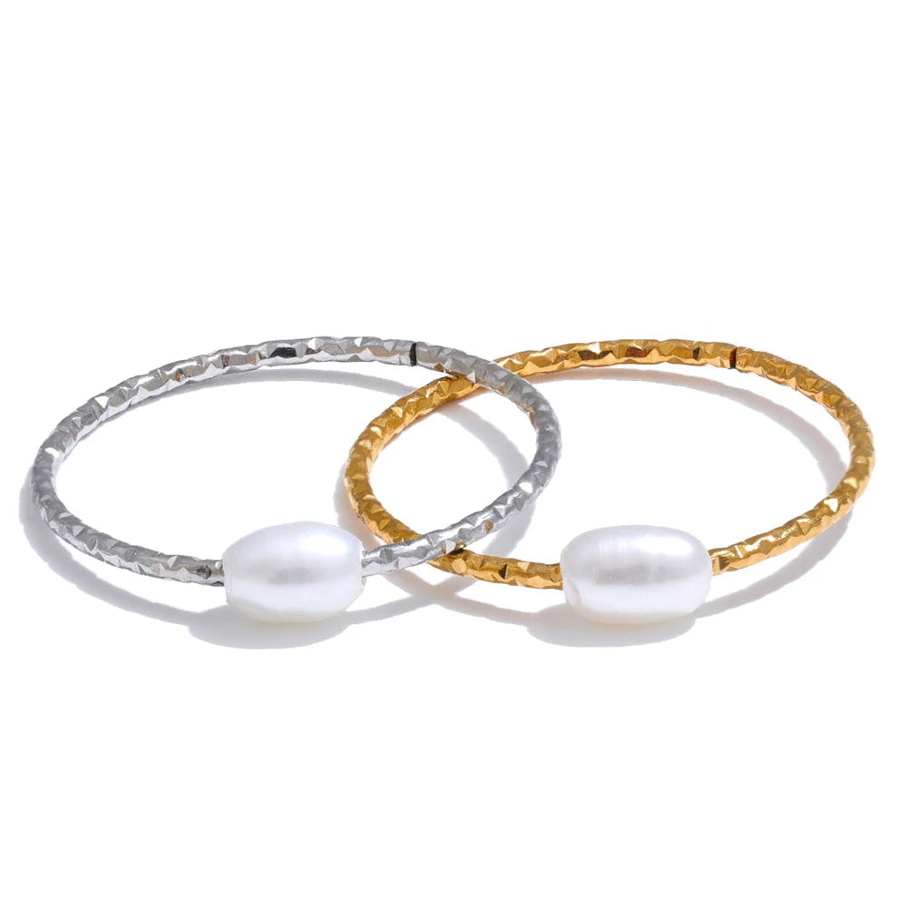 Ring med ferskvandsperle 