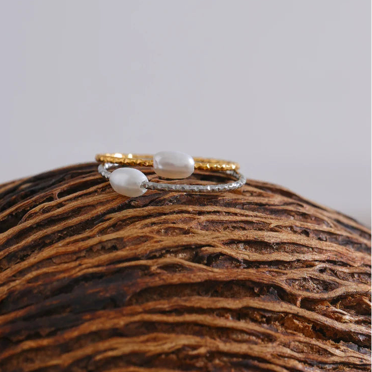 Ring med ferskvandsperle